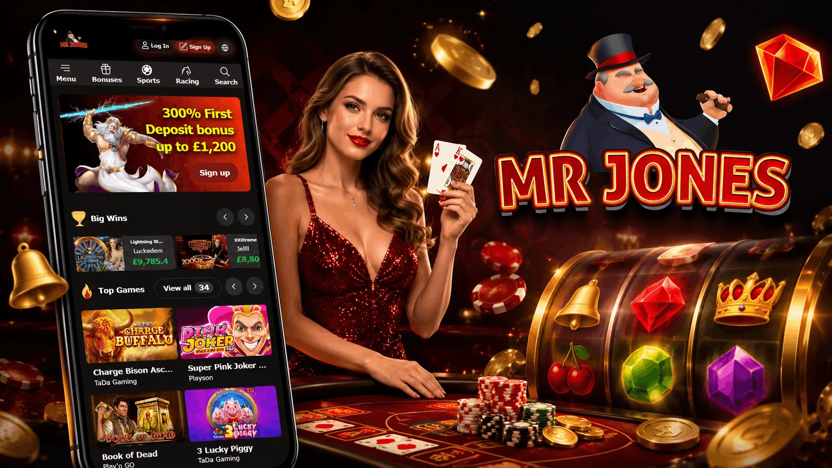 MrJones Casino App Screenshot